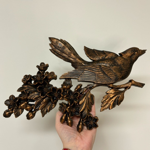Pair Of Mcm Coppercraft Guild Birds On Dogwood Branch - Picture 4 of 14